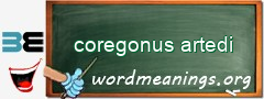 WordMeaning blackboard for coregonus artedi